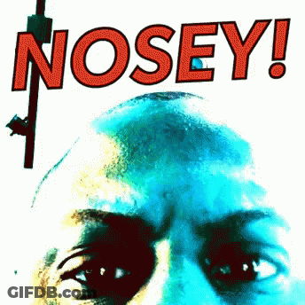 Close Up Man's Face Nosey GIF