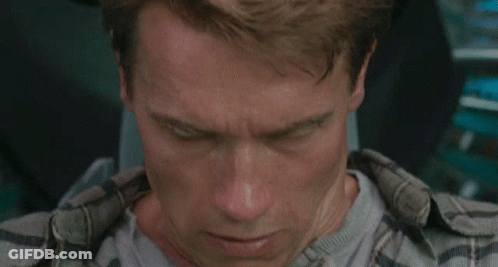 Close Up Man's Face Sweating GIF