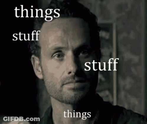 Close Up Man's Face Things Stuff Stuff Things GIF