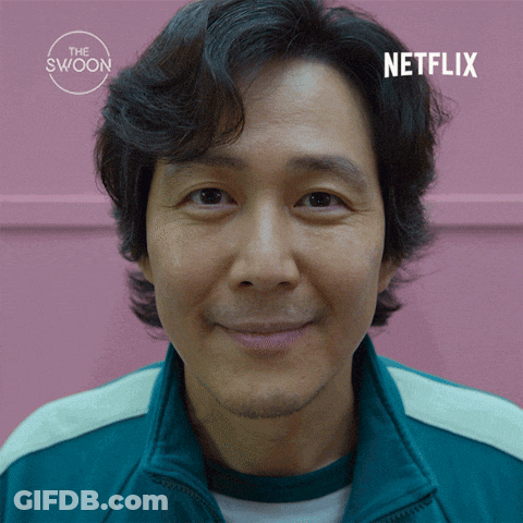 Close-Up Man's Face With Netflix GIF