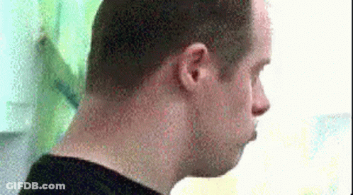 Close Up Man's Head And Neck Blurry Photo GIF
