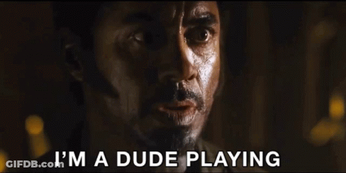Close Up Man Saying A Dude Disguised As Another Dude GIF