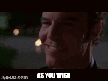 Close Up Man Saying As You Wish GIF