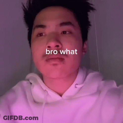 Close Up Man Saying Bro What GIF