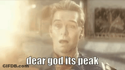 Close Up Man Saying Dear God Its Peak GIF
