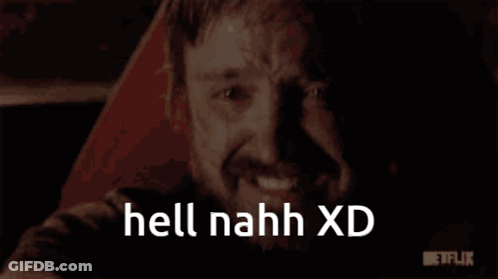 Close Up Man Saying Hell Nahh Xd GIF