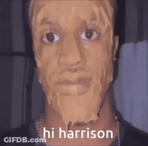 Close Up Man Saying Hi Harrison GIF