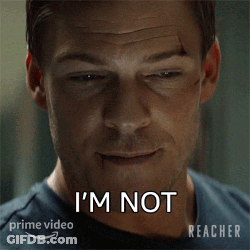 Close Up Man Saying I'm Not GIF