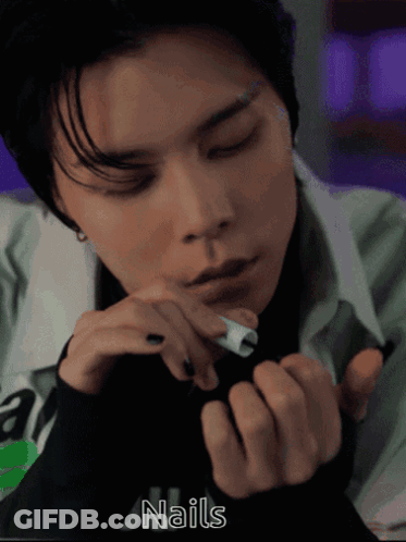 Close Up Man Saying Nails GIF
