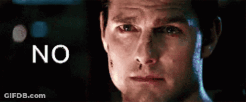 Close Up Man Saying No GIF