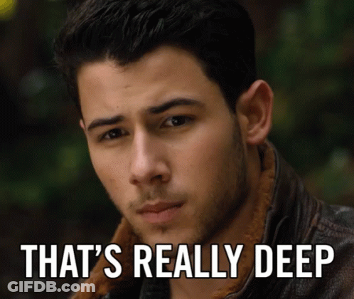 Close Up Man Saying That's Really Deep GIF