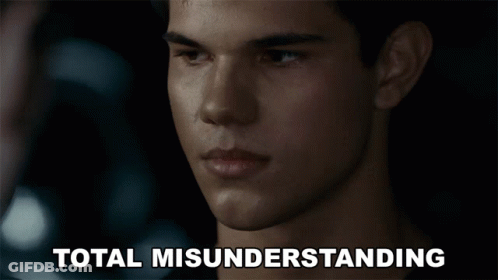 Close Up Man Saying Total Misunderstanding GIF