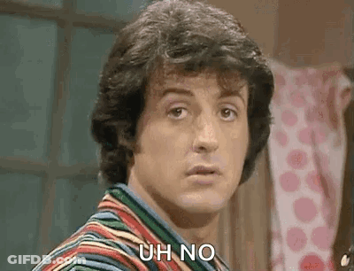 Close Up Man Saying Uh No GIF