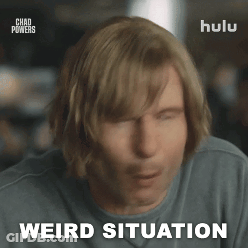 Close Up Man Saying Weird Situation GIF