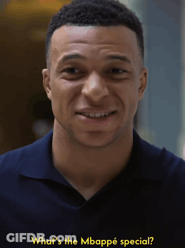 Close Up Man Saying What's The Mbappe Special GIF