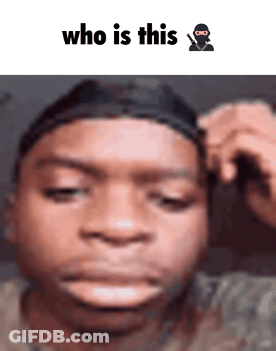 Close Up Man Saying Who Is This GIF