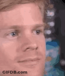 Close Up Man Serious Expression GIF