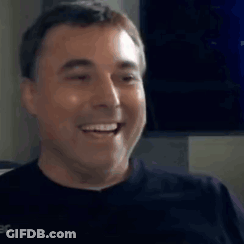 Close Up Man Smiling With Eyes Closed GIF