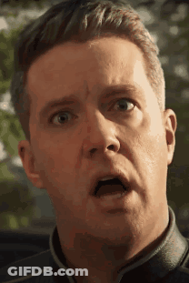 Close Up Man Surprised Mouth Open GIF