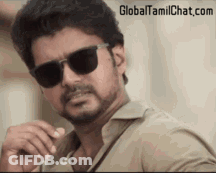 Close Up Man Wearing Sunglasses And Shirt GIF