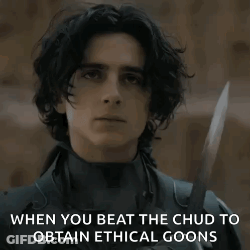 Close-Up Man When You Beat The Chud To Obtain Ethical Goons GIF