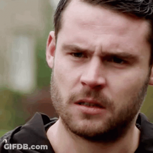 Close Up Man With Beard And Black Shirt GIF