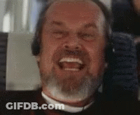 Close Up Man With Beard And Headphones On Plane GIF