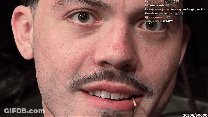 Close Up Man With Beard And Mouth Piercing GIF
