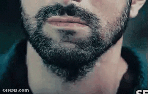 Close Up Man With Beard And Mustache GIF
