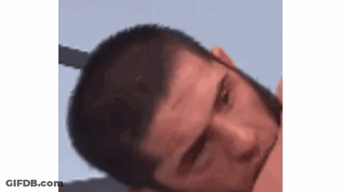 Close Up Man With Beard And Red Eye GIF