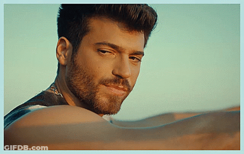 Close Up Man With Beard Looking At Camera GIF
