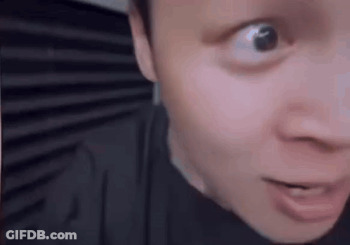 Close Up Man With Big Eye Looking At Camera GIF