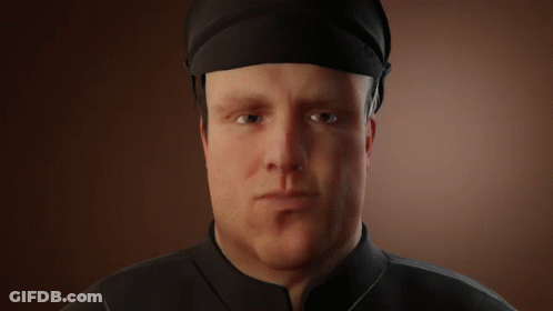 Close Up Man With Black Hat GIF