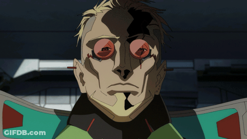 Close Up Man With Blood Coming Out Of Eye GIF