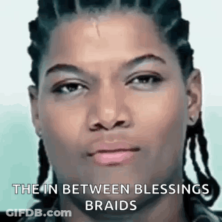 Close Up Man With Braids Saying The In Between Blessings Braids GIF