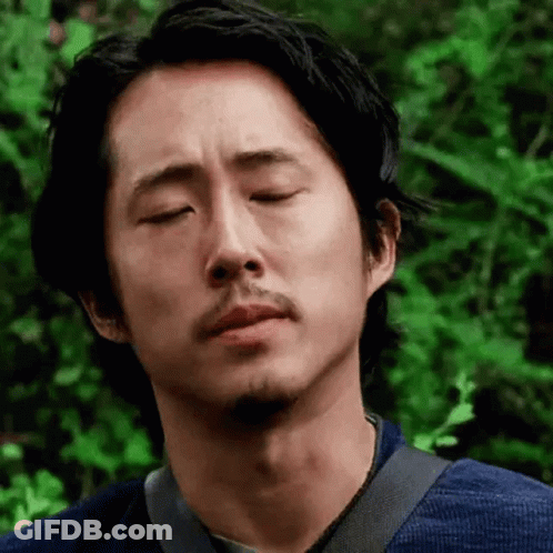 Close Up Man With Eyes Closed And Beard GIF