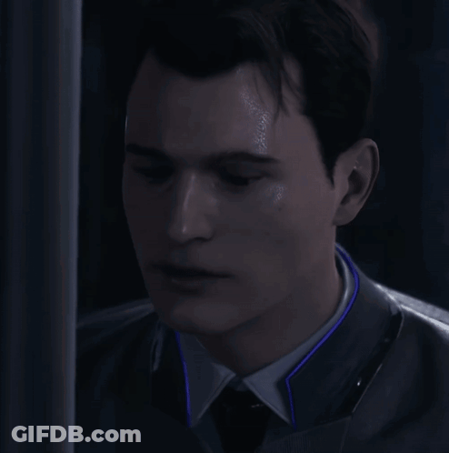 Close Up Man With Glowing Blue Necklace GIF