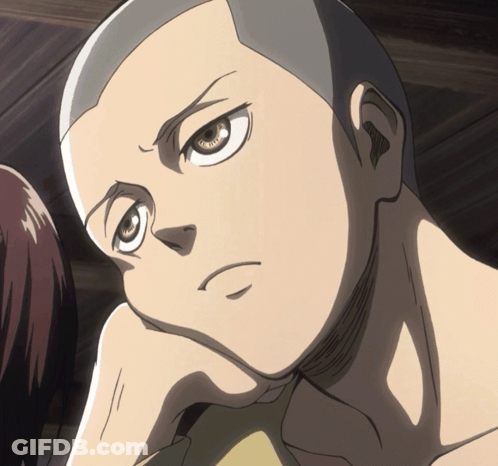 Close Up Man With Hand On Chin GIF