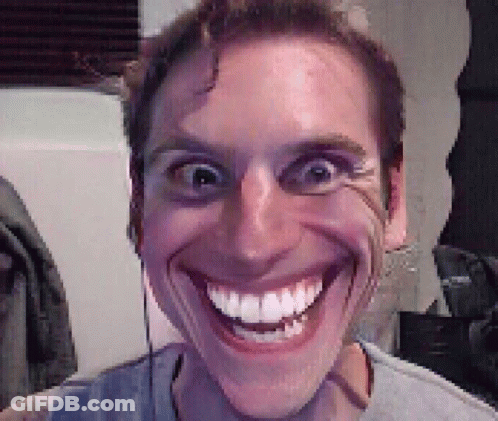 Close Up Man With Huge Smile GIF