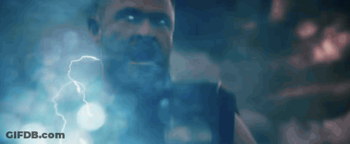Close Up Man With Lightning Bolt Coming Out Of Mouth GIF