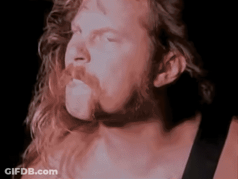 Close-Up Man With Long Hair And Beard GIF
