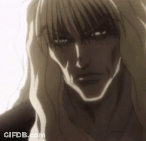 Close Up Man With Long Hair Serious Look GIF