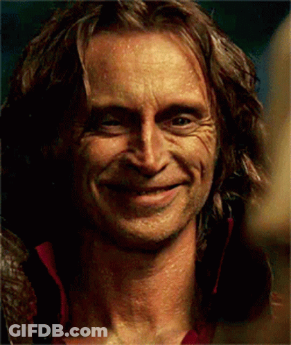 Close Up Man With Long Hair Smiling GIF