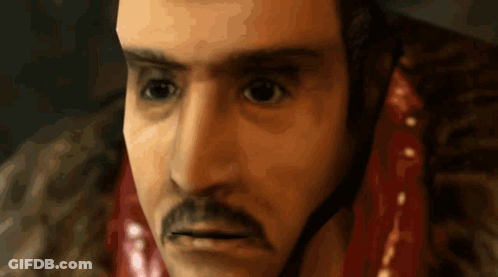 Close Up Man With Mustache Wearing Headset GIF