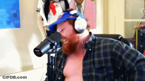 Close Up Man With Netflix Logo GIF