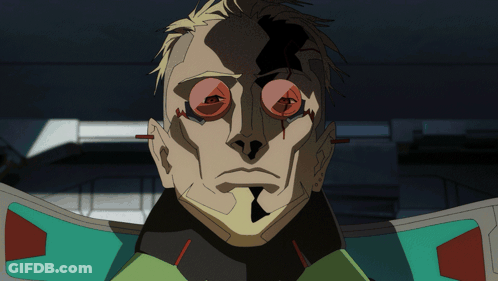 Close Up Man With Red Glasses GIF
