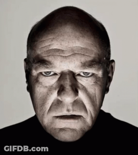 Close Up Man With Serious Expression GIF