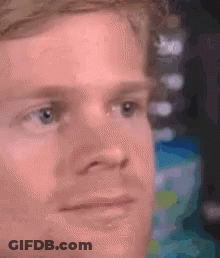 Close Up Man With Serious Expression GIF