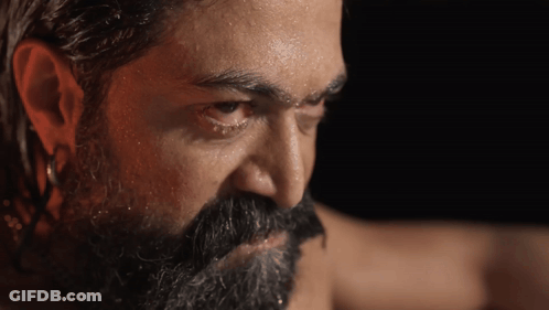 Close Up Man With Sweat On Forehead GIF