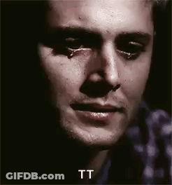Close Up Man With Tear Running Down Cheek GIF